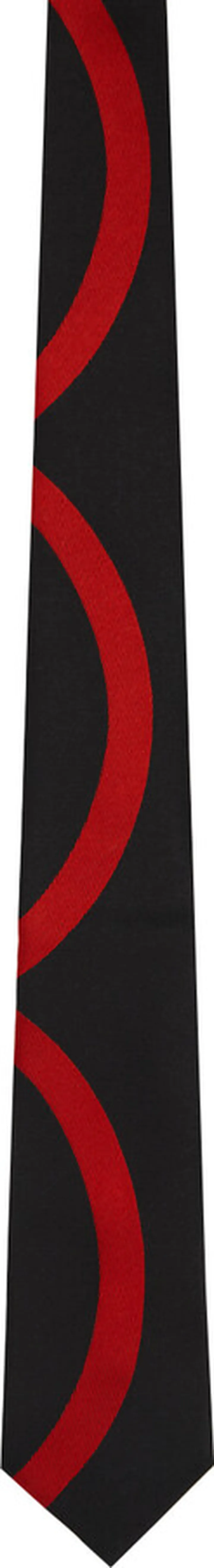 Comme des Garçons Homme Deux Black & Red Graphic Tie