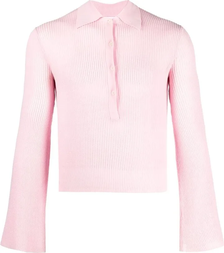 Kiki long-sleeve polo top