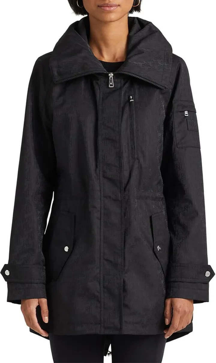 Monogram Jacquard Hooded Raincoat