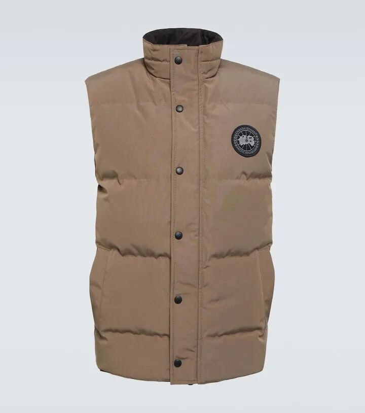 Garson suede-trimmed vest