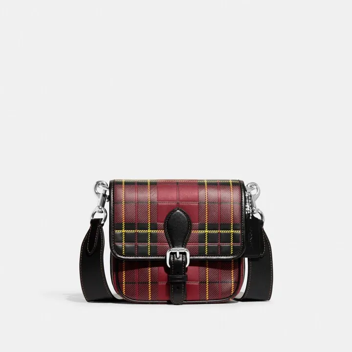 Frankie Crossbody 18 With Plaid Print