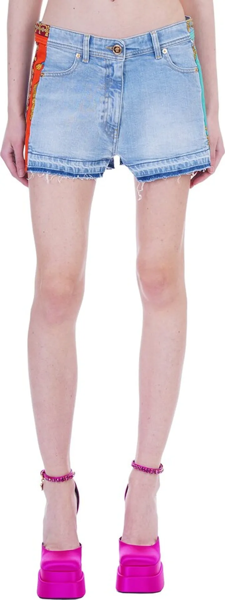 Shorts In Cyan Denim