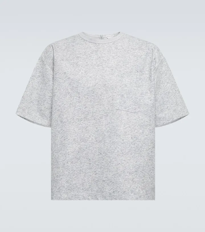 Printed leather T-shirt