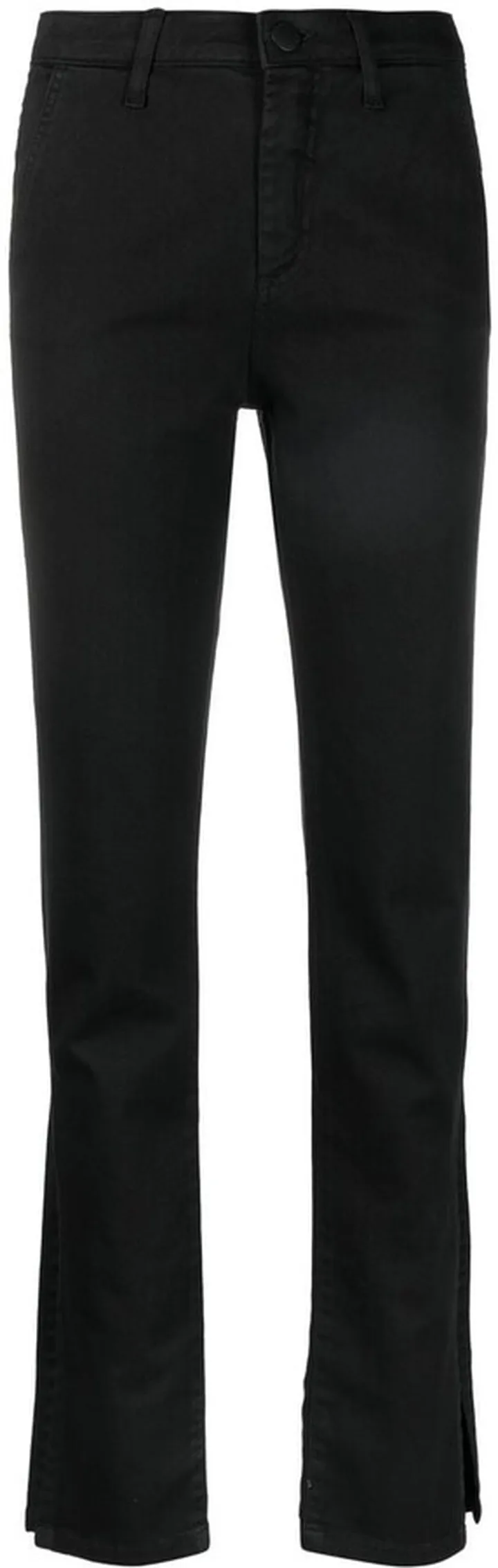 Side-Slit Slim-Fit Jeans