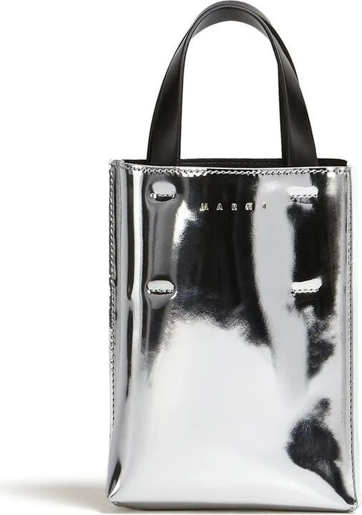 Leather Metallic Tote-Bag