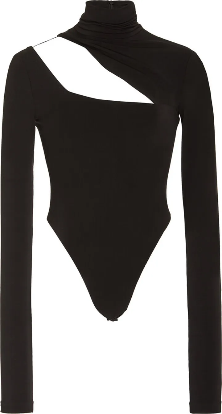 Women's Asymmetric Turtleneck Bodysuit