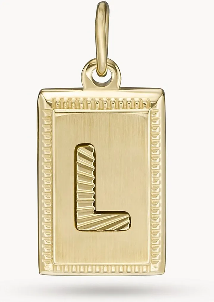 Oh So Charming Gold-Tone Stainless Steel Initial Charm JF04261710