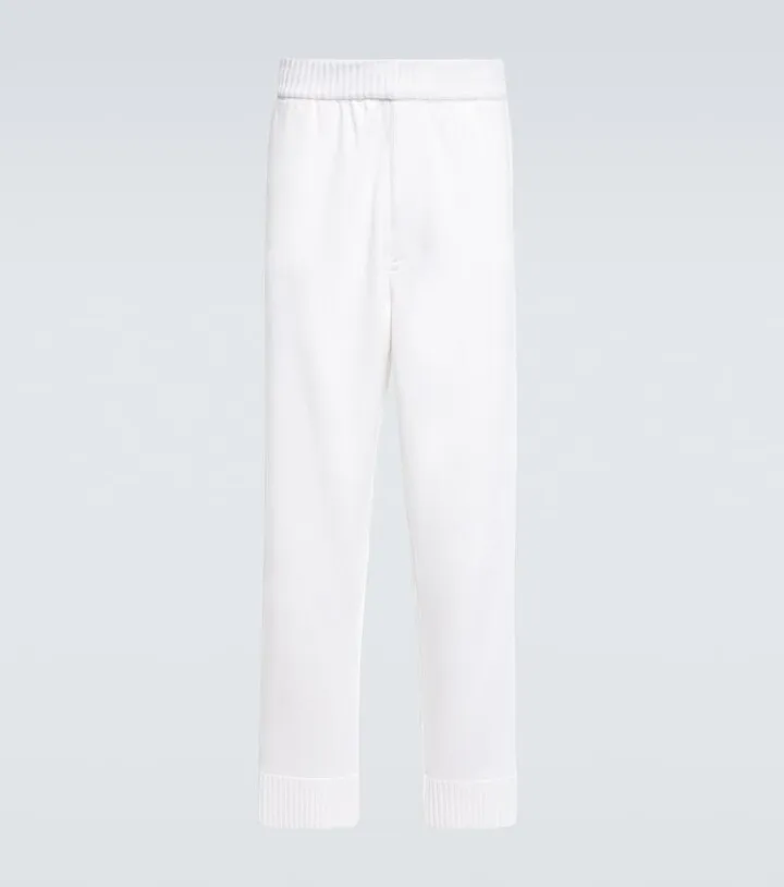 Cashmere and cotton sweatpants