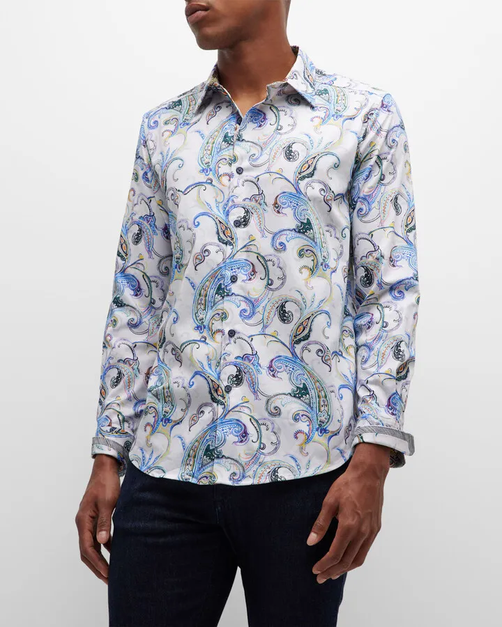 Men's Grasshopper Cotton-Stretch Sport Shirt