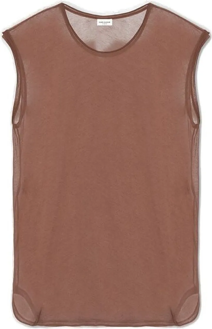 Saint Laurent Sleeveless Crewneck T-Shirt