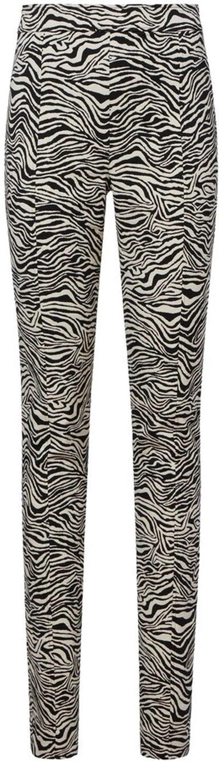 Zebra Stretch-Jacquard Slim-Fit Trousers