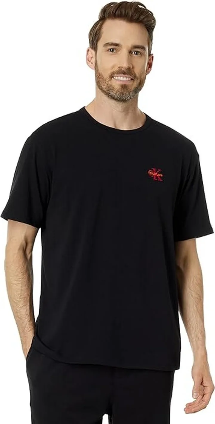 Calvin Klein Underwear Pride This Is Love Short Sleeve Crew Neck (Black) Men's Pajama