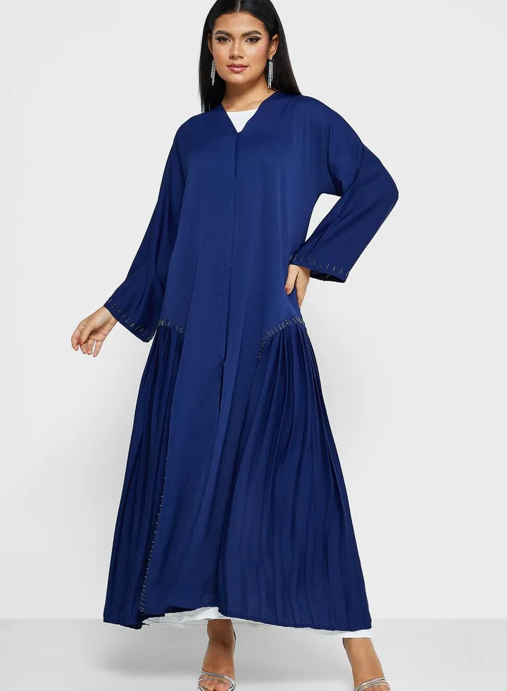 Side Pleat Detail Abaya