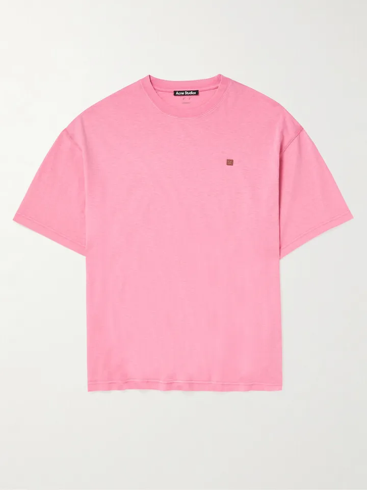 Exford Logo-Appliquéd Garment-Dyed Cotton-Jersey T-Shirt