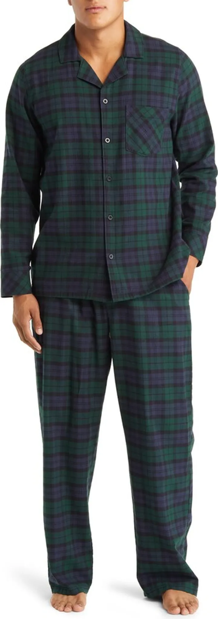 Plaid Cotton Flannel Pajamas