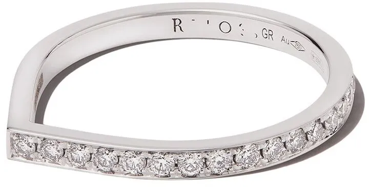 18kt white gold Antifer diamond ring