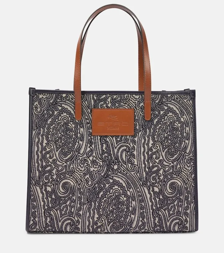 Globetrotter Medium jacquard tote bag