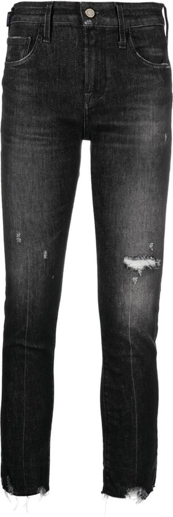 Ripped-Detail Denim Jeans