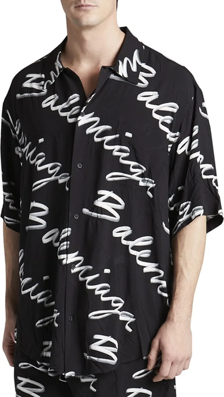 Men's Scribble Logo Sport Shirt