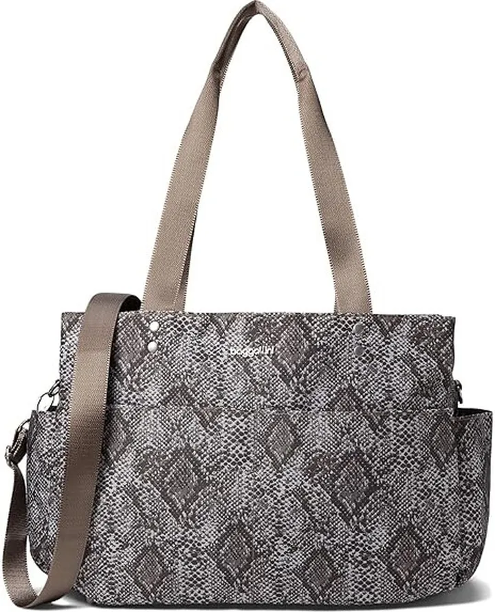 Baggallini The Only Bag (Tan Python) Handbags