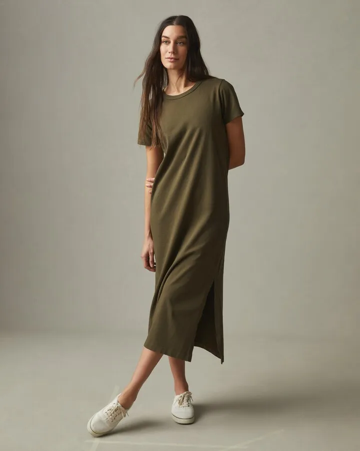 Midi Tee Dress - Beech