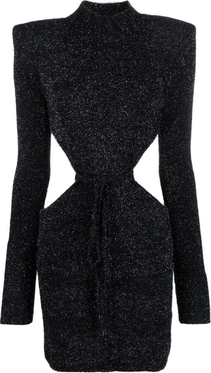 Glitter Cut-Out Dress