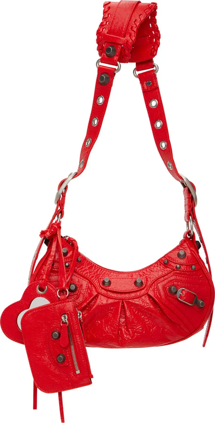 Balenciaga Red XS 'Le Cagole' Shoulder Bag