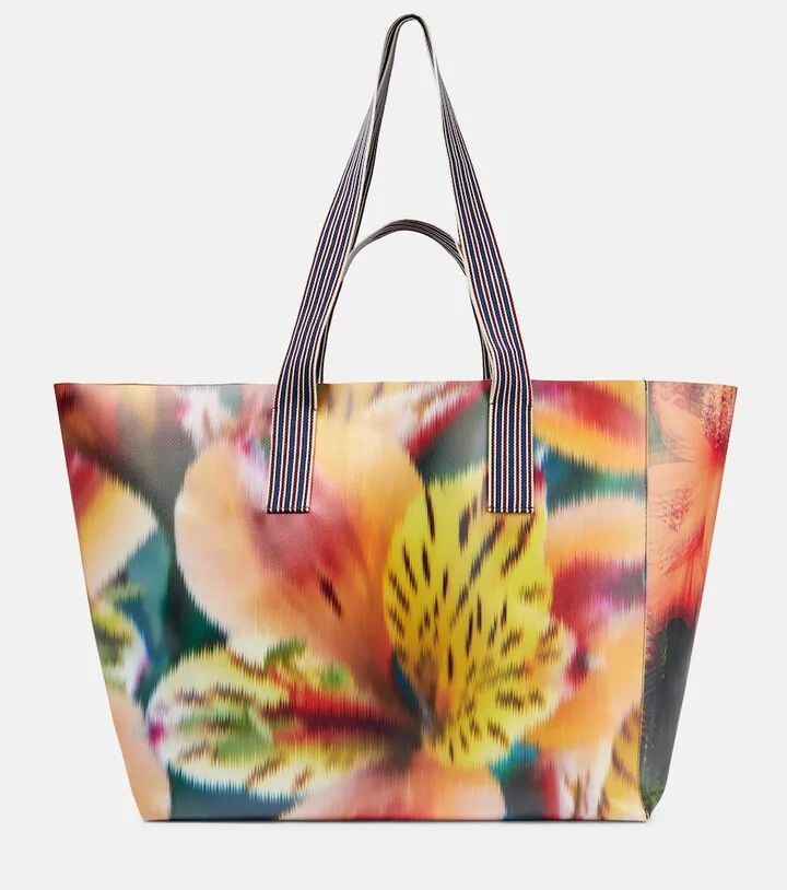 Floral PVC tote bag