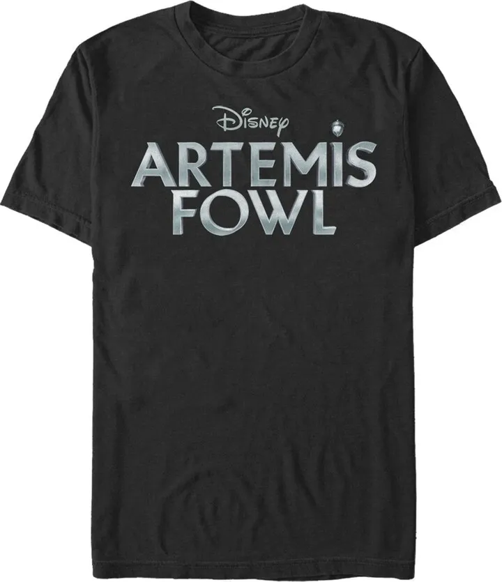 Men's Disney Artemis Fowl Shimmer Logo T-Shirt - Black - Large