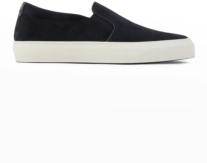 Men's Suede Slip-On Sneakers