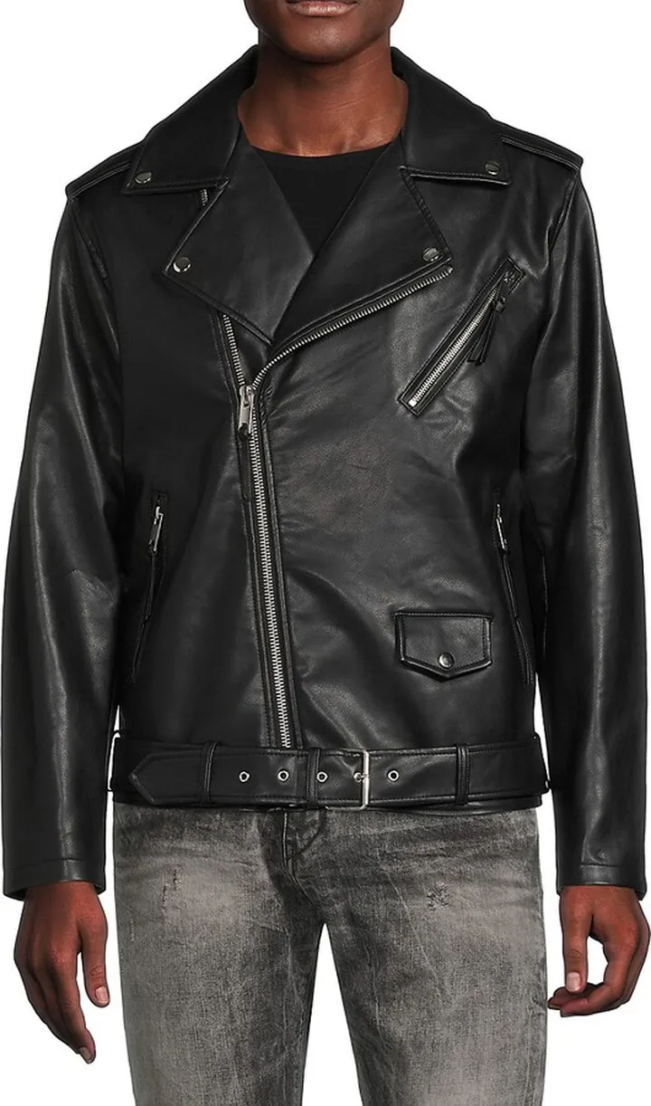 Vegan Leather Biker Jacket