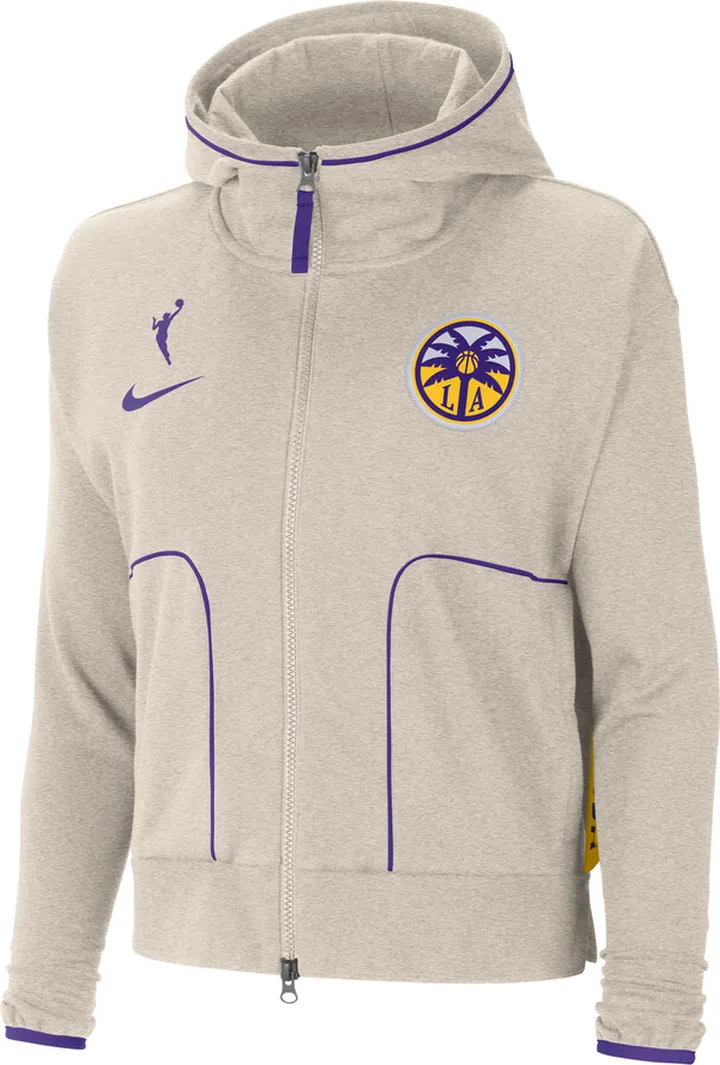 Los Angeles Sparks Nike Women's Dri-FIT WNBA Knit Jacket in Grey