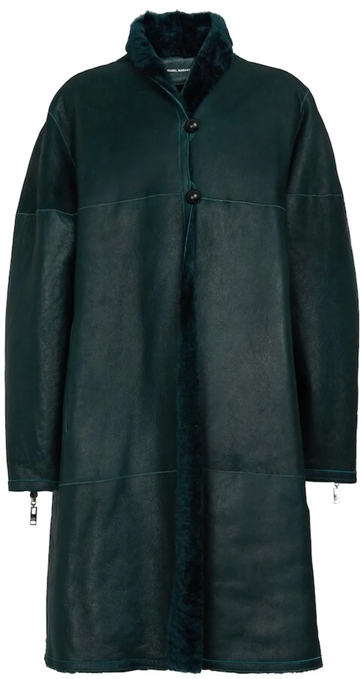 Abazoe reversible shearling coat