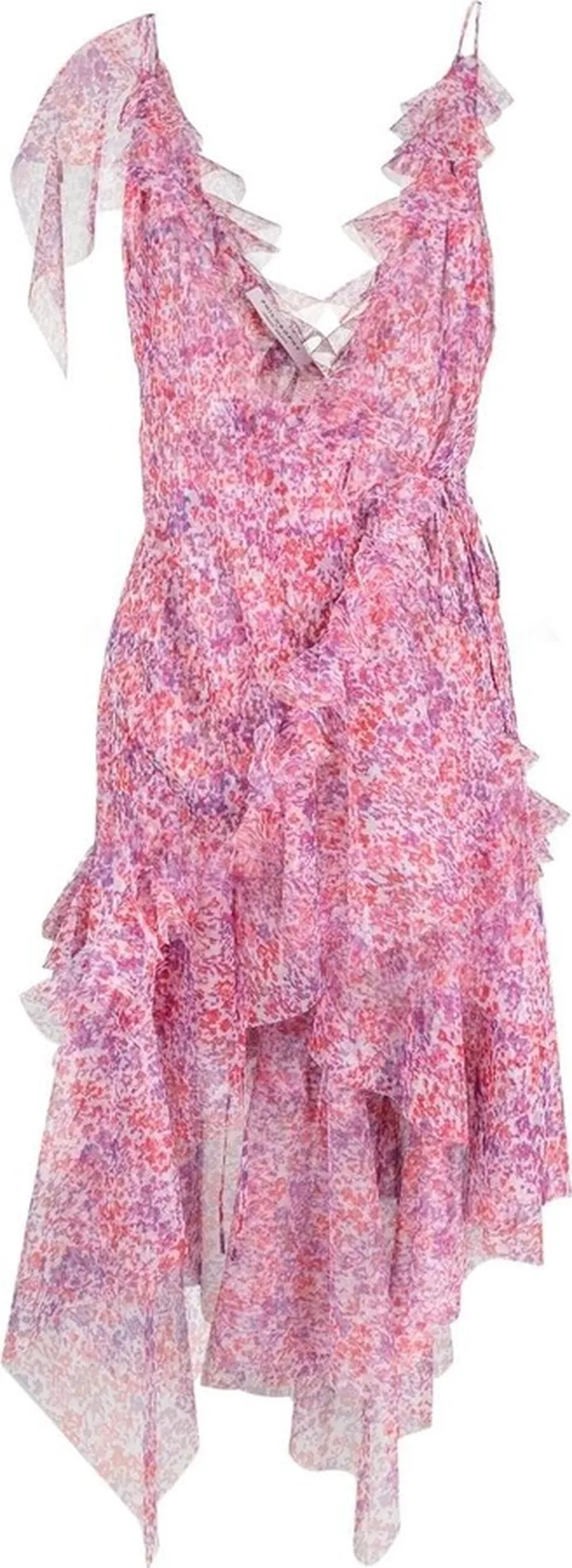 Floral-Print Tulle Dress