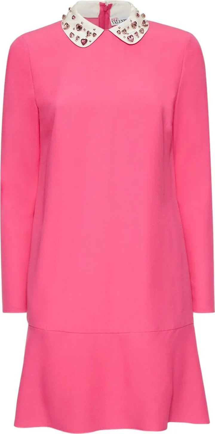 Envers satin crepe mini dress