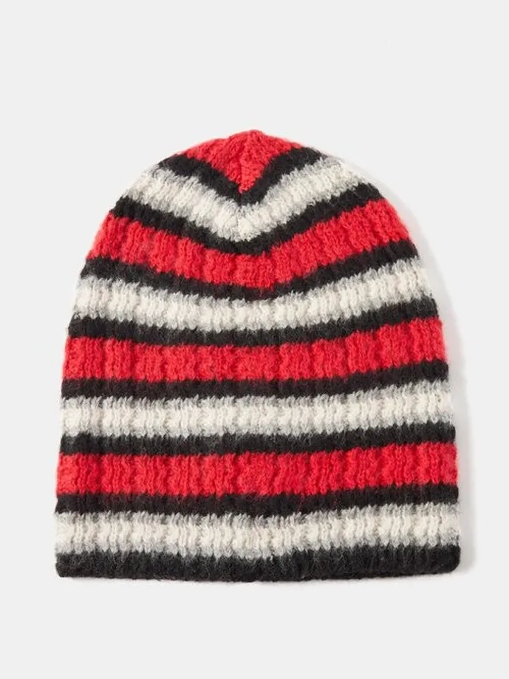 Striped Beanie Hat