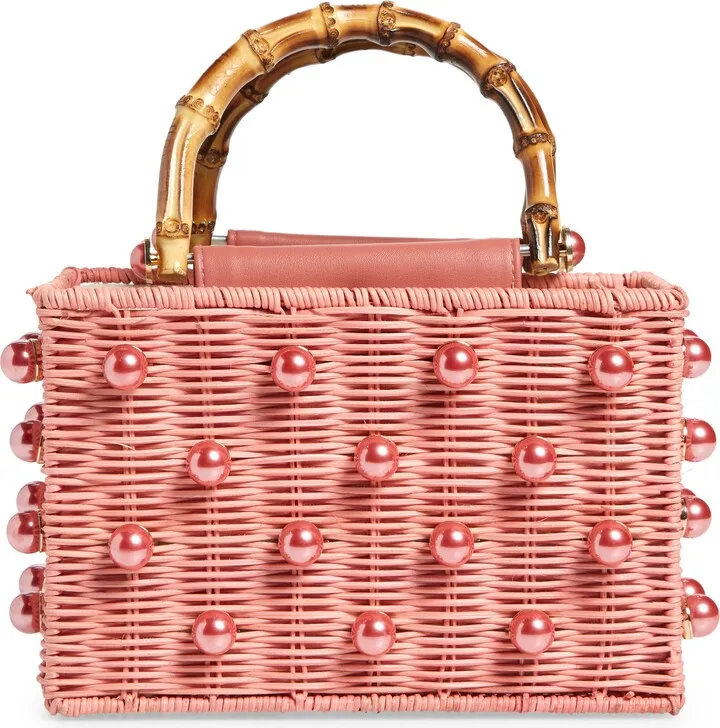 Chloe Imitation Pearl Rattan Bag