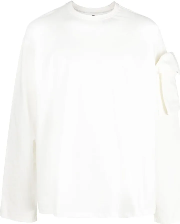 cargo-pocket long-sleeve T-shirt