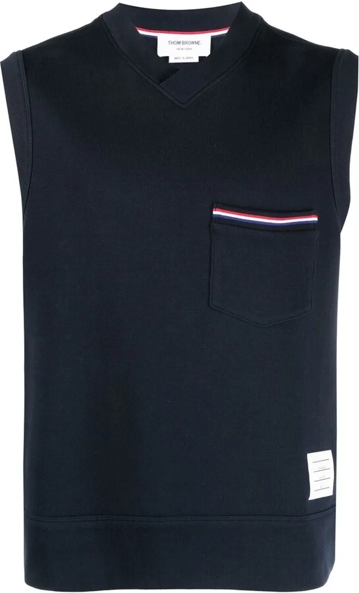 THOM BROWNE- Logo Vest