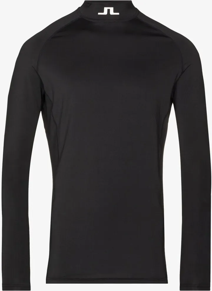 Black Aello Logo Padel Compression Top