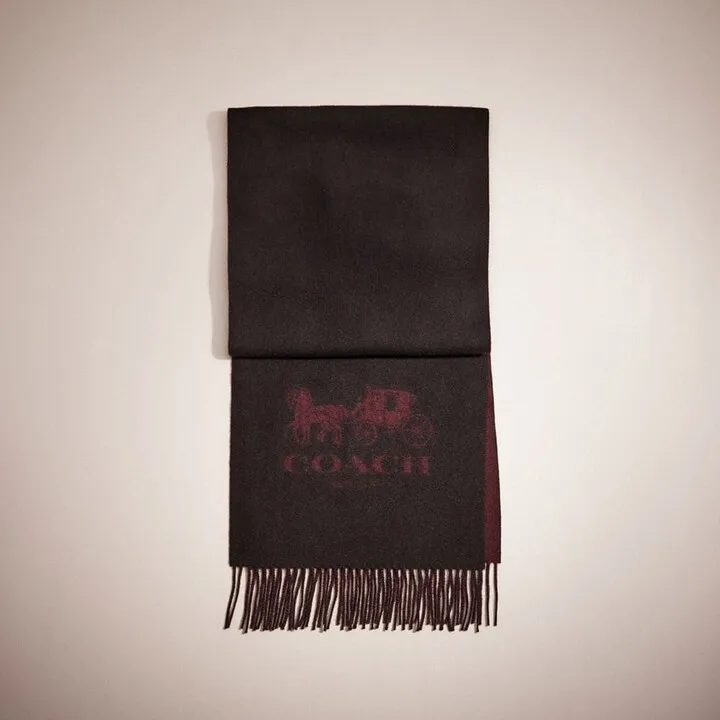 Restored Horse And Carriage Cashmere Muffler