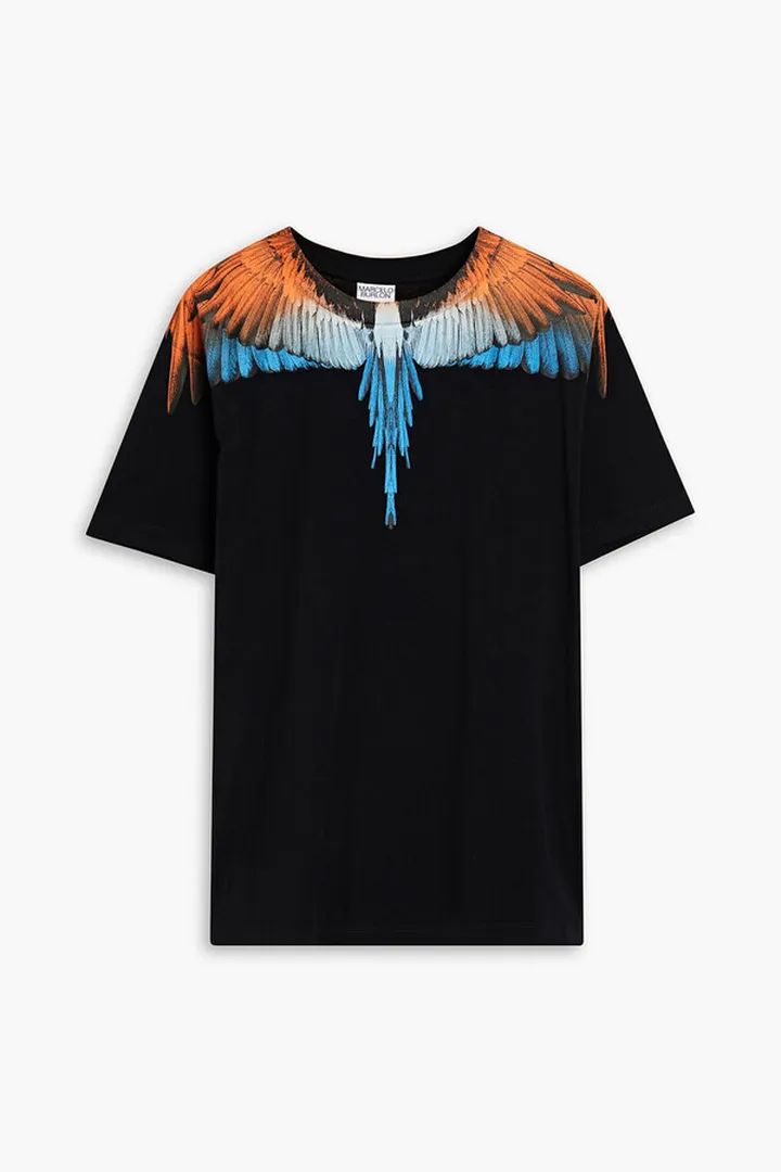 Printed cotton-jersey T-shirt