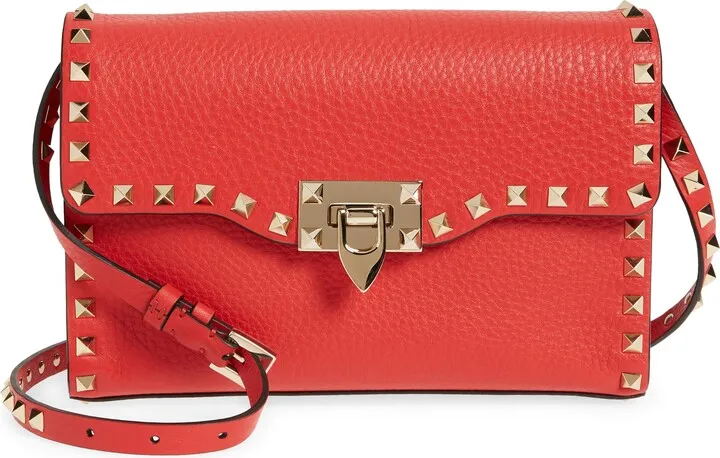 Small Rockstud Leather Shoulder Bag