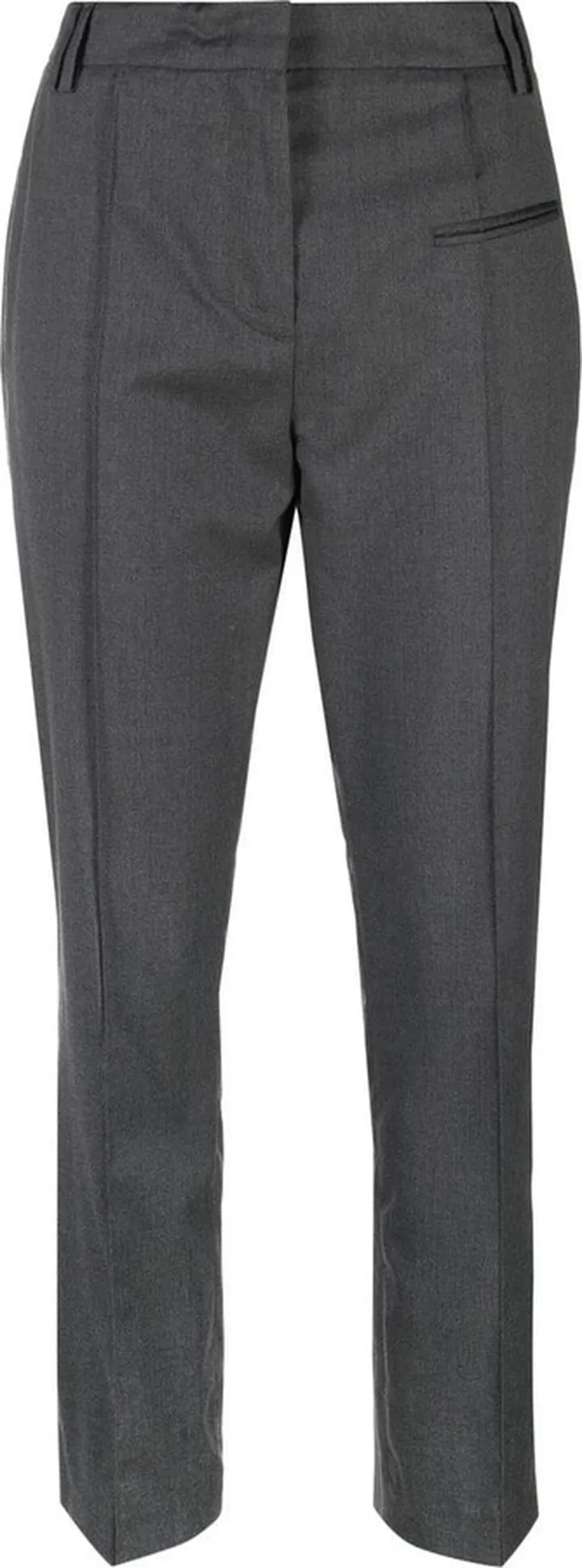 Mid-Rise Cropped Trousers