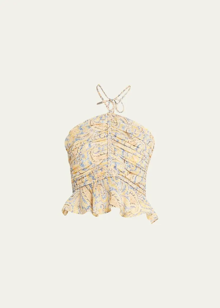 Arienne Paisley Halter Top