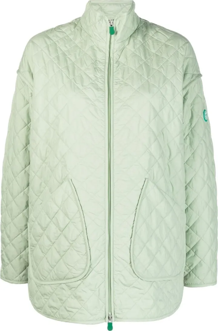 Logo-Patch Quilted Jacket