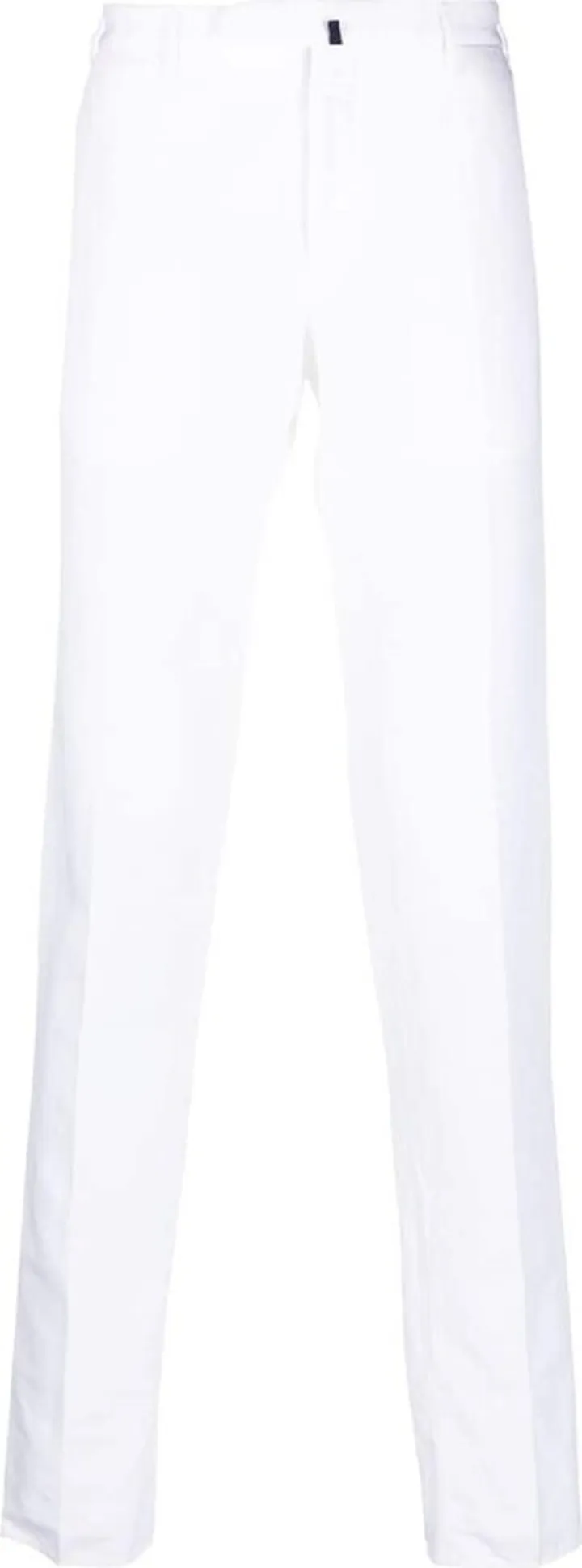 Straight-Leg Linen-Cotton Trousers