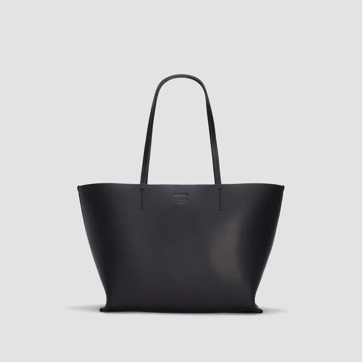 The Luxe Medium Italian Leather Tote