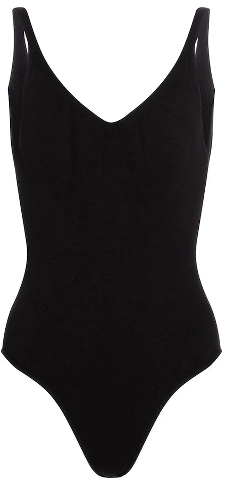 V-neck bodysuit
