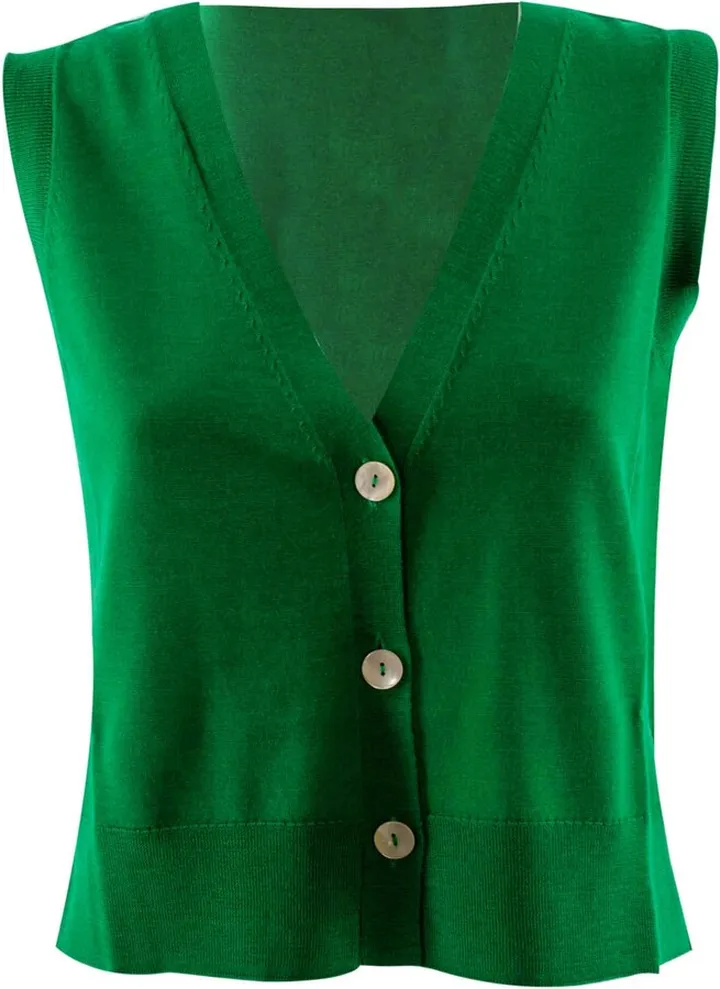 V-neck Knitted Cardigan Gilet